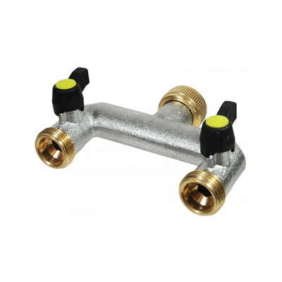Verteiler aus Messing 1 mit 2 Abgängen